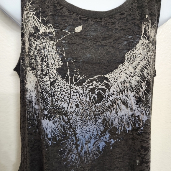 Rock and Republic fringe eagle tank top women's size small - Picture 4 of 10